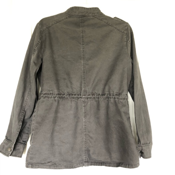 Per Se Gray Utility Jacket Size Medium - Picture 3 of 6